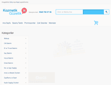 Tablet Screenshot of kozmetikguzellik.com
